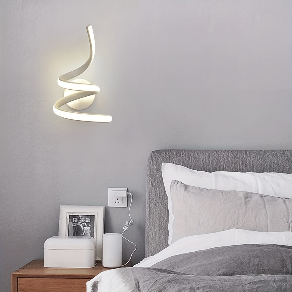 Applique murale LED intérieure avec interrupteur tactile, lampe sans fil  rechargeable USB Wall Sconce Lights Battery Powered Bedside