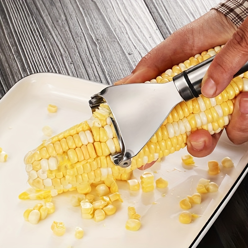 1pcs 304 Stainless Steel Corn Planer Household Manual Corn Thresher  Handheld Corn Thresher Kitchen Tool Food Grade Material