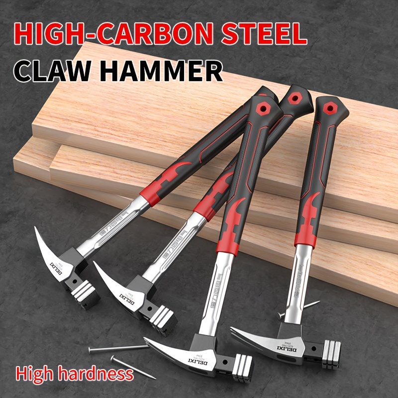 Mini Hammer Solid Wood Short Handle Octagonal Hammer Round Head Hammer High  Carbon Steel Small Hammer Manual Hardware Tool