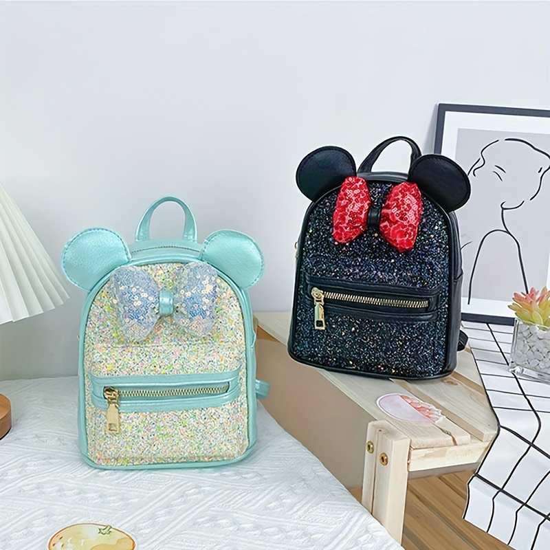Children's Sequin Bow Ears Backpack