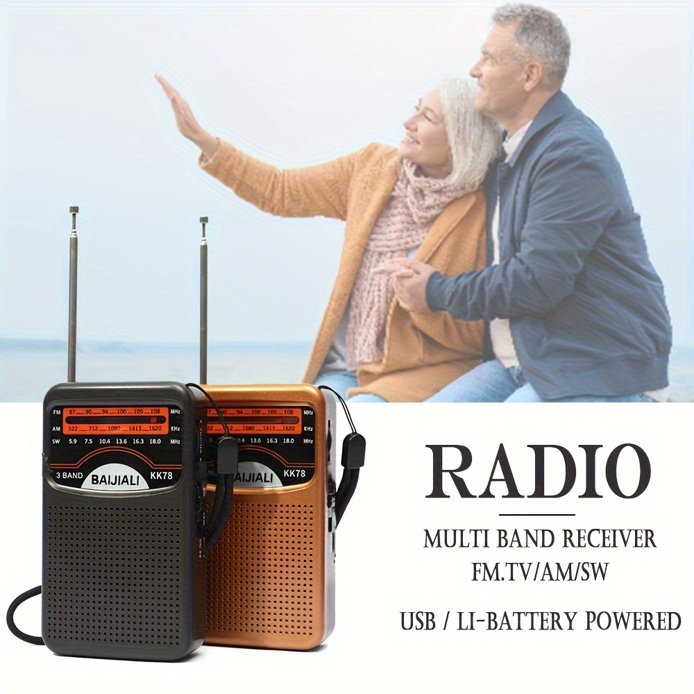 Comprar Radio portátil AM FM SW, radio de transistores con