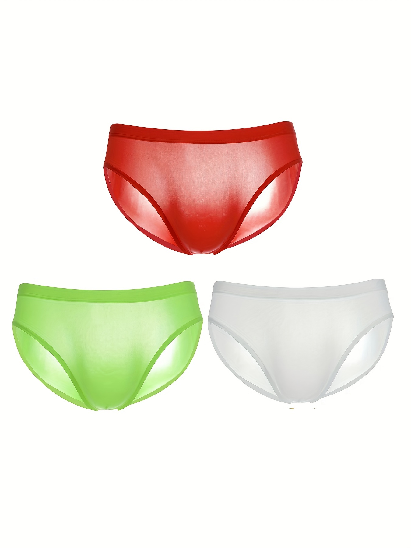 Men's Underwear Sexy See Cool Briefs Ice Silk Tight Briefs - Temu