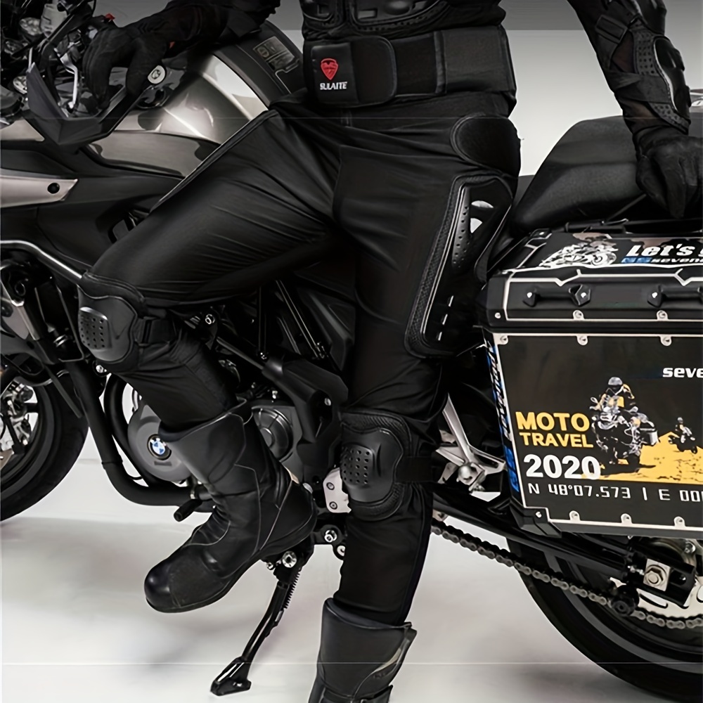 Motorcycle Pants Men Body Armor Motorcycle Armor Moto Motocross Racing Pants  Riding Motorbike Moto Protection Black - Automotive - Temu Slovakia