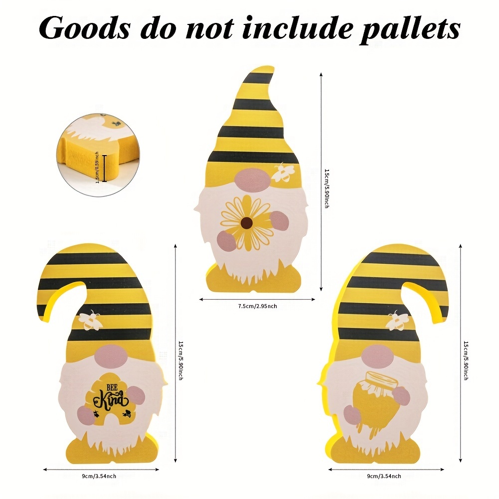 Cute Bee Cover Face Man Set - Layered Tray Decoration For