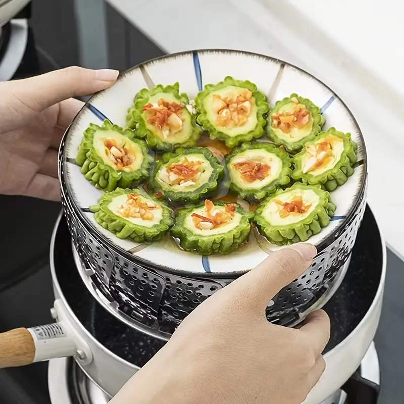 Vegetable Steamer Basket, Premium Stainless Steel Veggie Steamer Basket For  Cooking - Folding Expandable Steamers To Fits Various Size Pot - Temu Oman