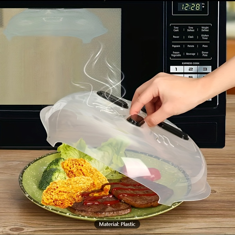Dropship 1pc Microwave Splatter Cover; Heating Folding Cover