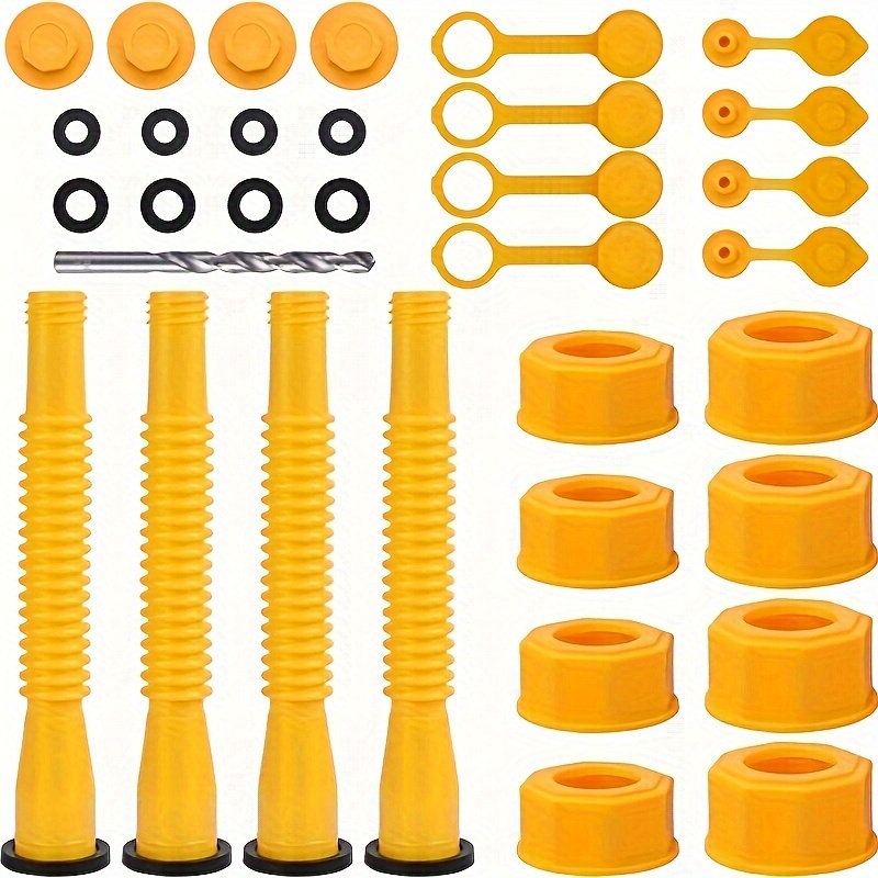 4kit Gas Spout Replacement Gas Nozzle Kit Screw Collar - Temu