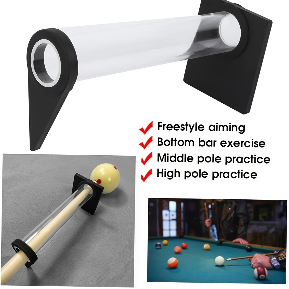 Billiards Stroke Trainer, Acrylic Material Pool Cue Billiard