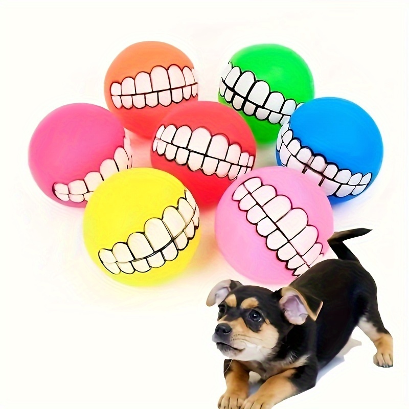 1pc Random Color Dog Toy Chew Resistant Rubber Chew Toy For Small