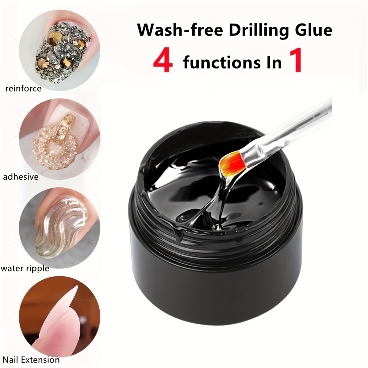 0.71oz/1pc Nail Extension Nail Rhinestone Glue For Nails, Super