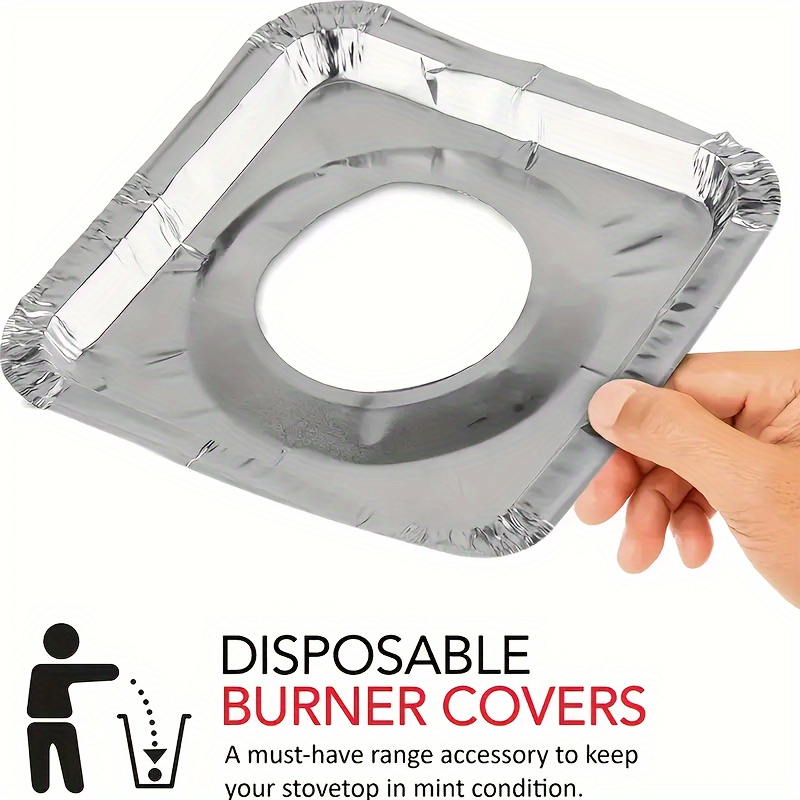 Gas Stove Burner Cover Disposable Aluminum Stove Burner - Temu