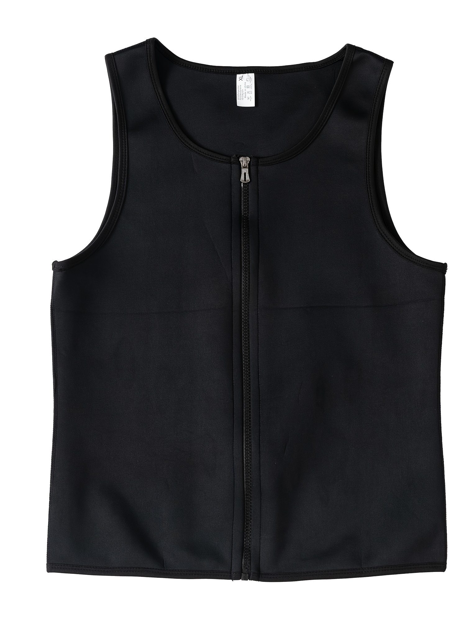 Cimkiz Sweat Vest Waist Trainer for Womens Workout Tank Zipper Vest  Adjustable Belt Sauna Suit Compression (Black, Small) at  Women's  Clothing store