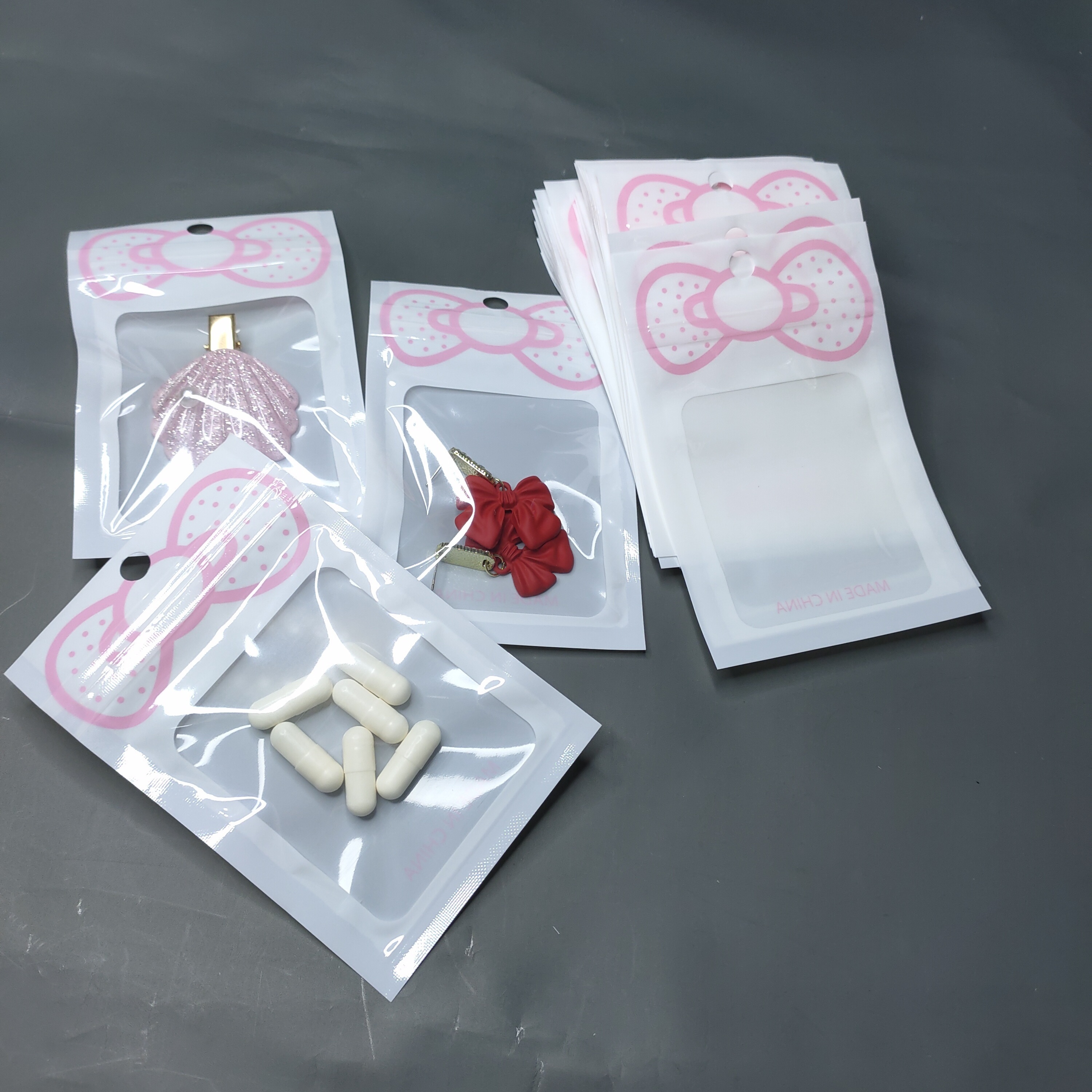 50/100pcs Capsule Packaging Bags, Anti-oxidation Dust Storage Trinkets,  Earring Hairpin Small Things Sub-packaging Bags