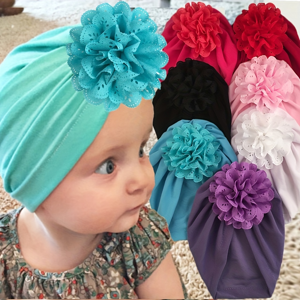 Baby Girl Boy Headbands Newborn Infant Toddler Hairbands Hats Soft Cute  Headwrap