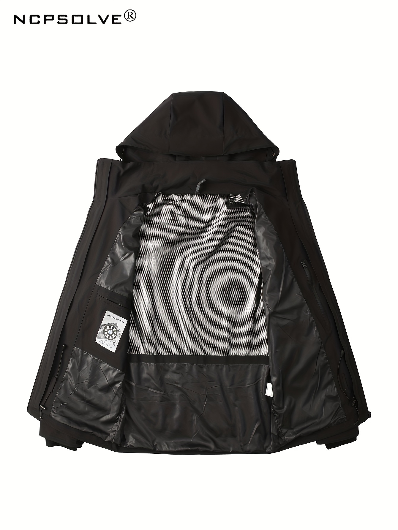 Hooded Windbreaker Jacket 016 Black