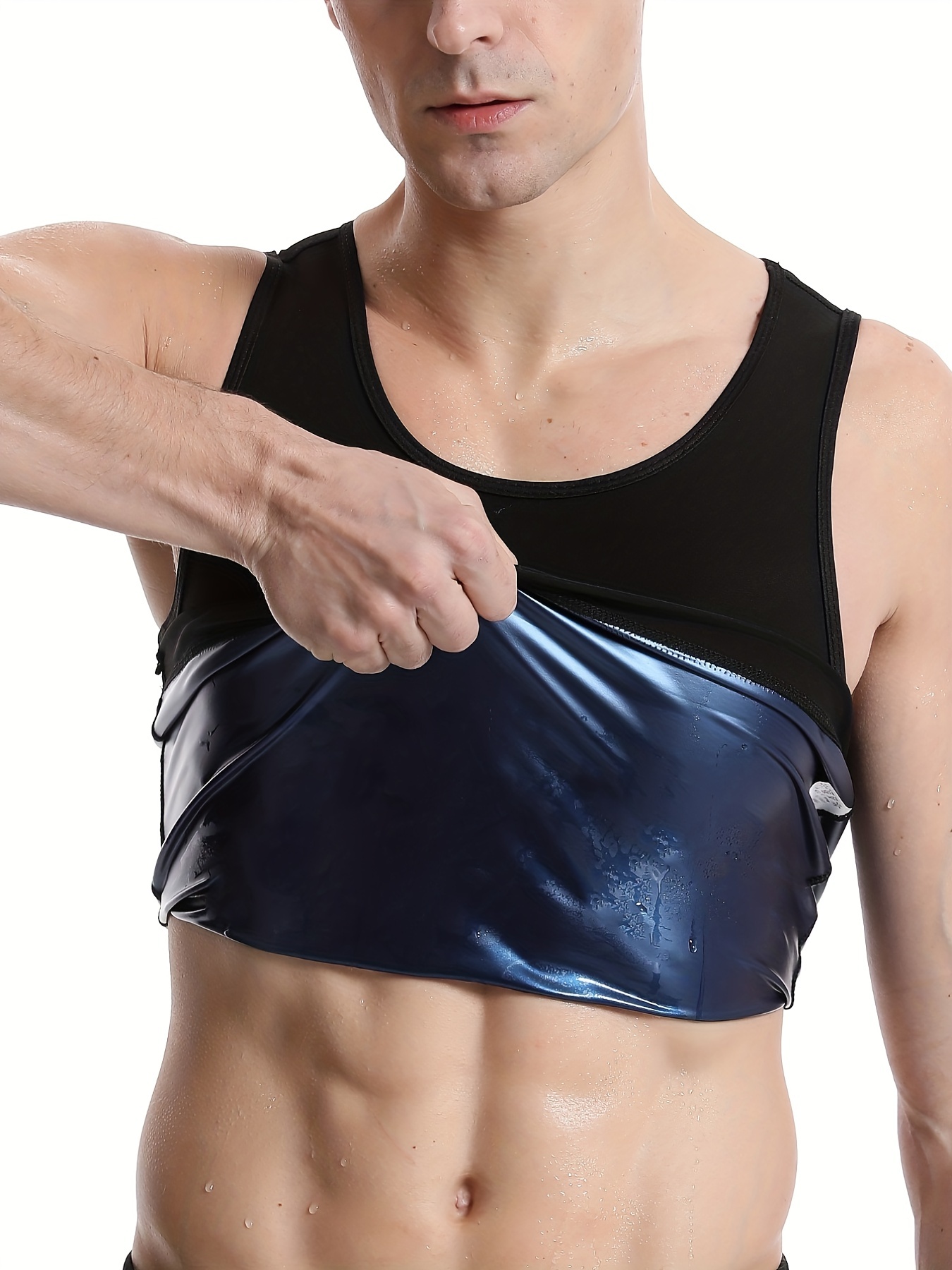 Men's Sweat absorbent Vest Body shaping Fat burning - Temu