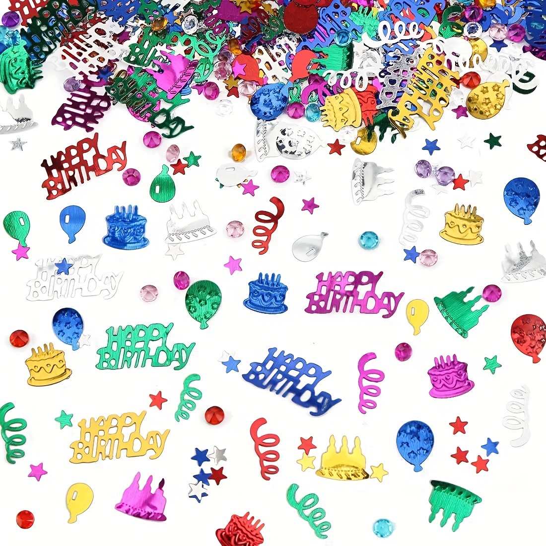 1 Paquet, Joyeux Anniversaire + 4mm Forage Confettis Anniversaire Bureau  Ponçage Décoration Confettis Fête D'anniversaire Décor Confettis - Maison  Et Cuisine - Temu