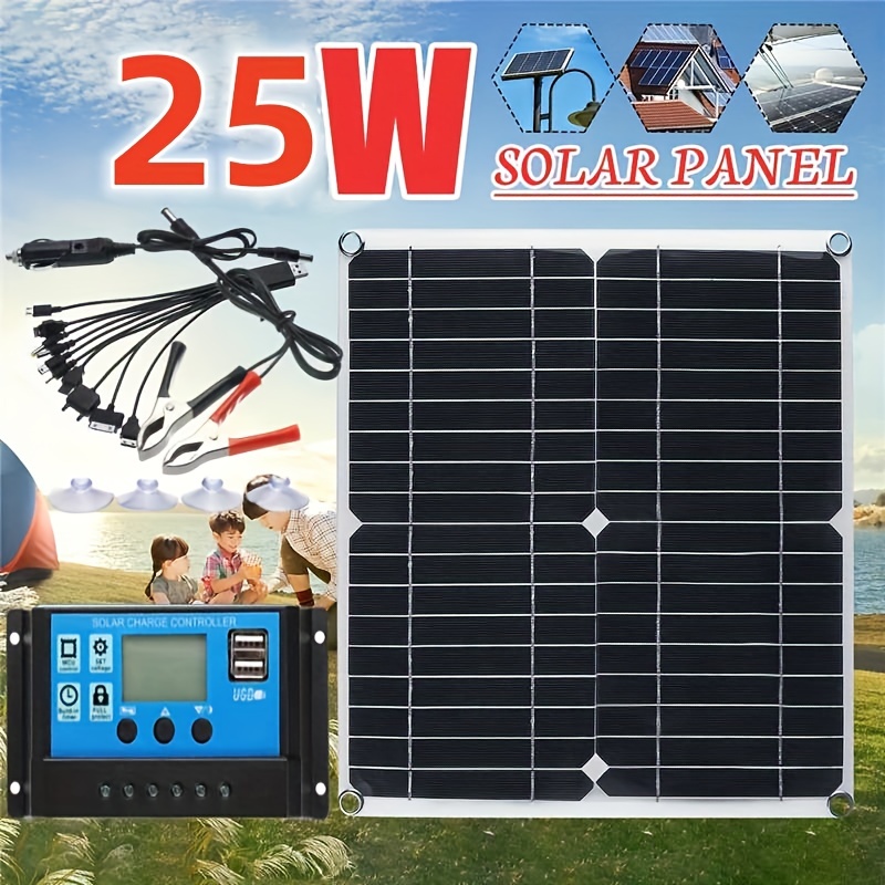 Kit de panel solar de 800 vatios 100A 12V Controlador de cargador de batería