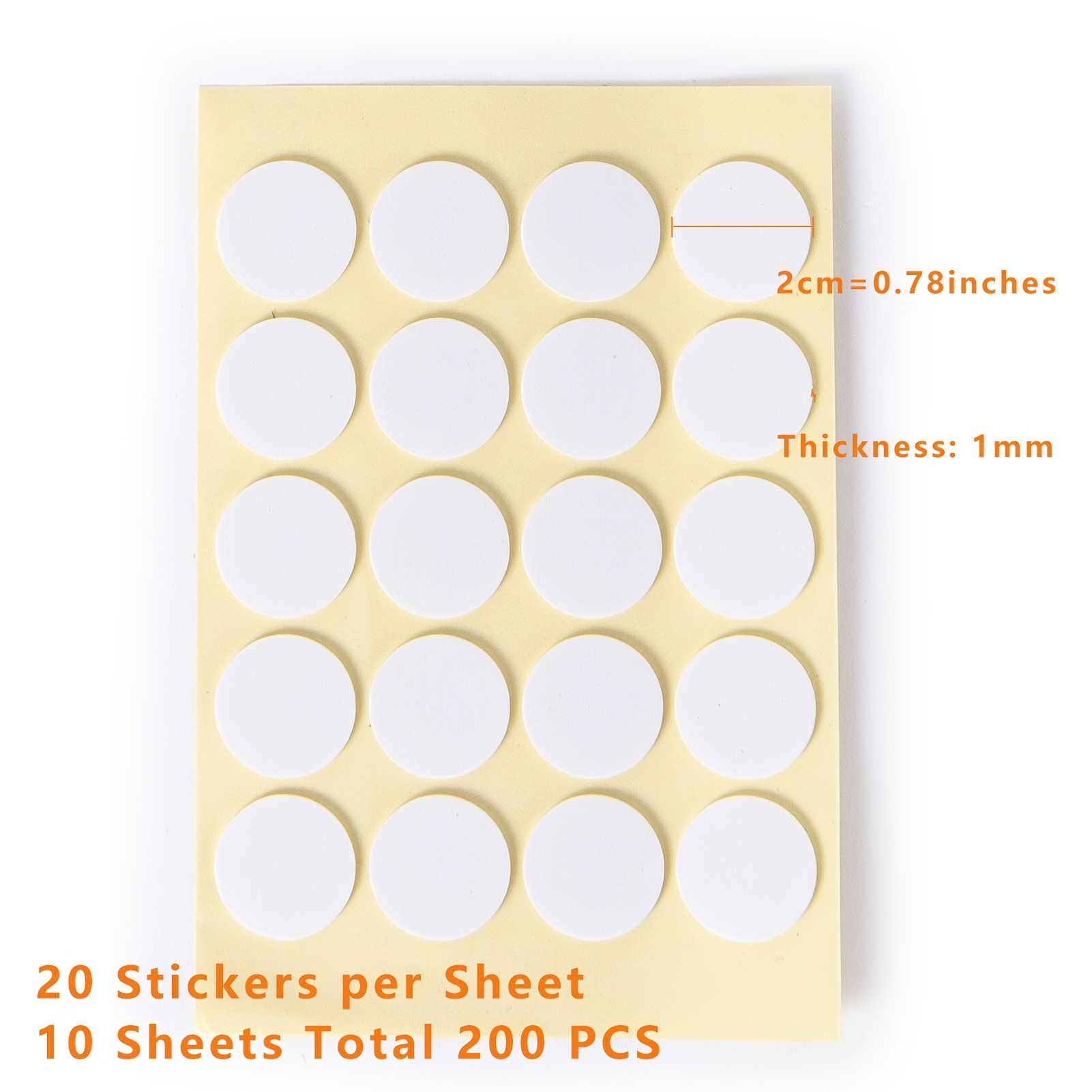Aubeco 960pcs Candle Making Wick Stickers, Heat Resistance Double-Sided Wick Stickers with The Little ‘‘Tail’’, Adhere Steady in Hot Wax Stickers