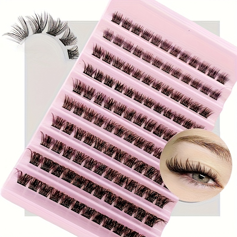 240 Clusters 40d+50d False Eyelashes, Thick Curling, Natural, Soft, C/D  Curl, Mixed, Diy, Handmade, 12-16mm Length, Suitable For Daily, Light Or  Heavy