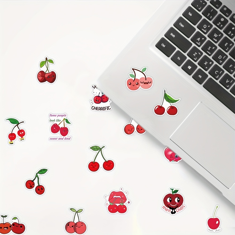 Waterproof Aesthetic Sticker - Red Berry