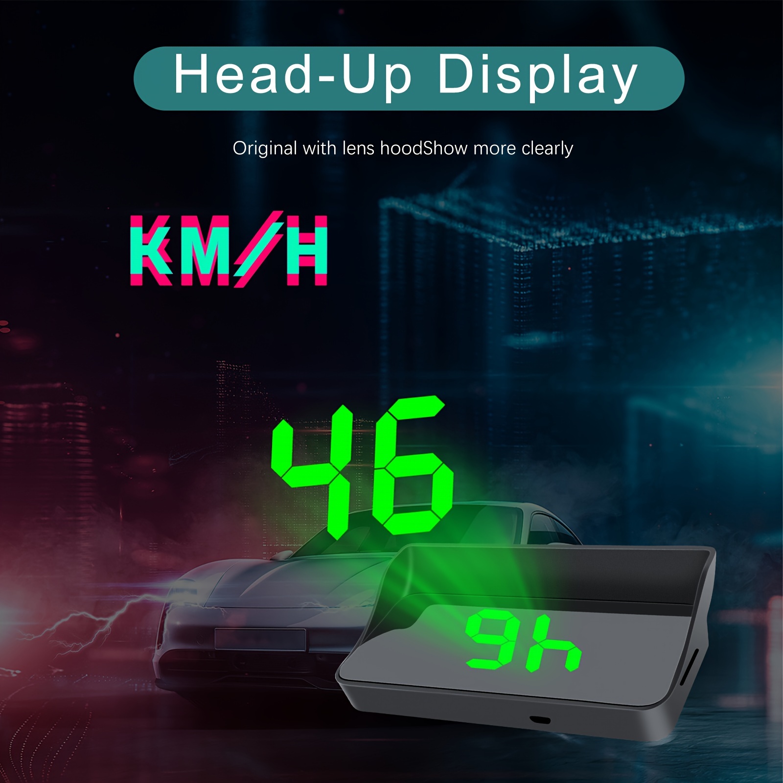 Digitales Gps-head-up-display Universal-tachometer 5,5 Zoll Großes Lcd-display  Hud Mit Mph-geschwindigkeitsüberschreitungsalarm Tageskilometerzähler Für  Auto, 90 Tage Käuferschutz