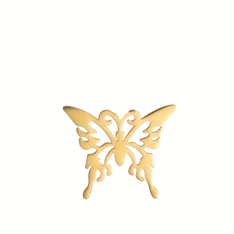 Animal Titanium Steel Butterfly Brooch Suit Decoration Corsage