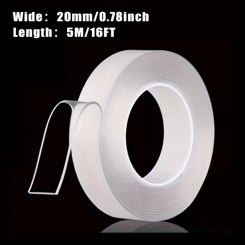 Transparent Double sided Tape Transparent Strong Sticky Glue - Temu