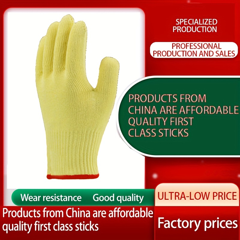1 Pair Premium Cut Resistant Gloves, 7 Guage, Heat Resistant Anti-Slip  Safety Cuts Gloves For Glass Handling, Wood Carving And Gardening