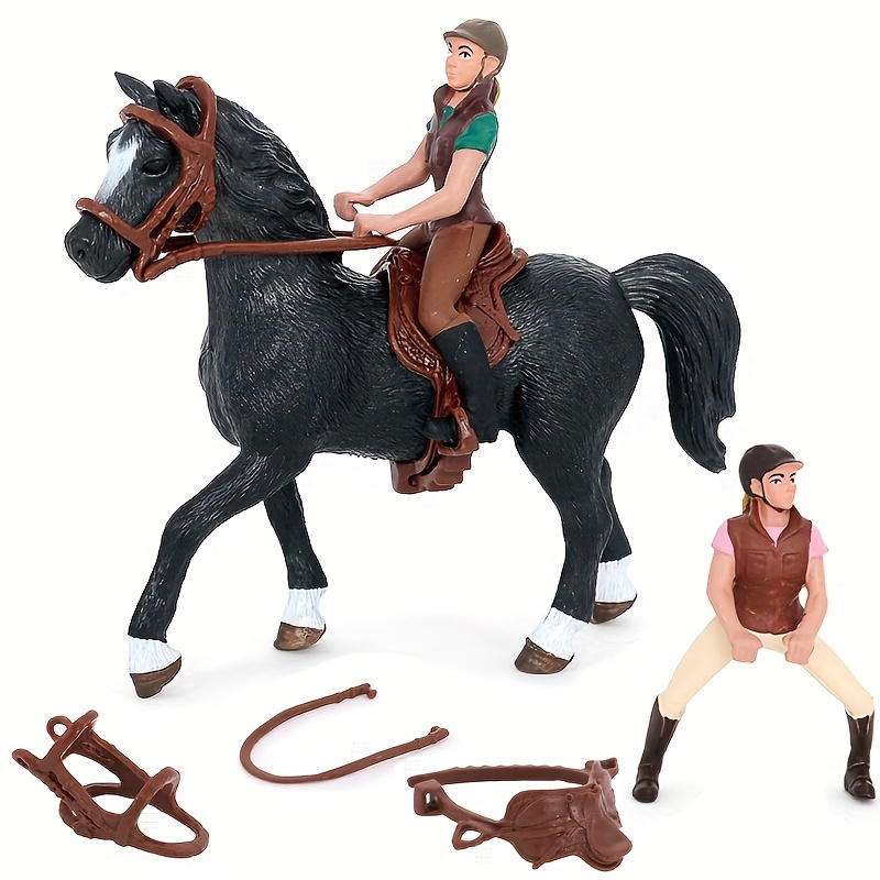  Fun Express Figuras de caballo de juguete con sillines - Juego  de 12 - Juguetes para niños : Juguetes y Juegos