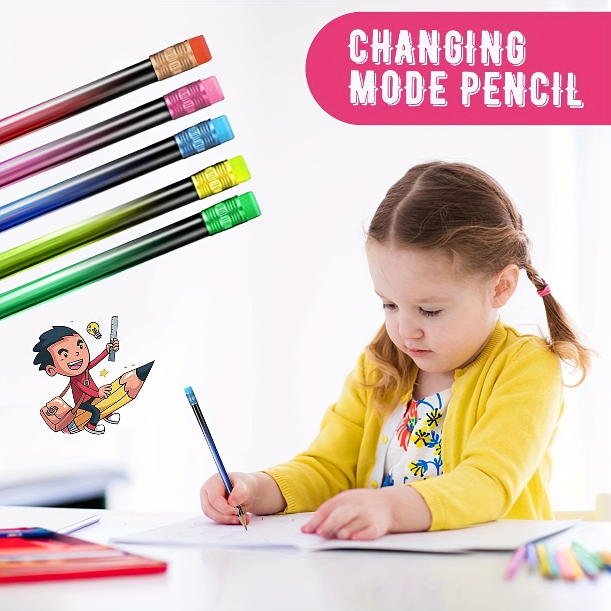 Color/mood Pencils 2b Color Changing Pencils 20 Drawing - Temu
