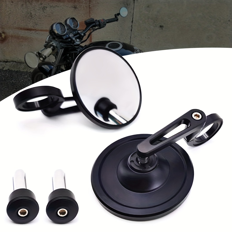 Motorcycle Mirrors Handle Bar End Rear View Mirrors For - Temu