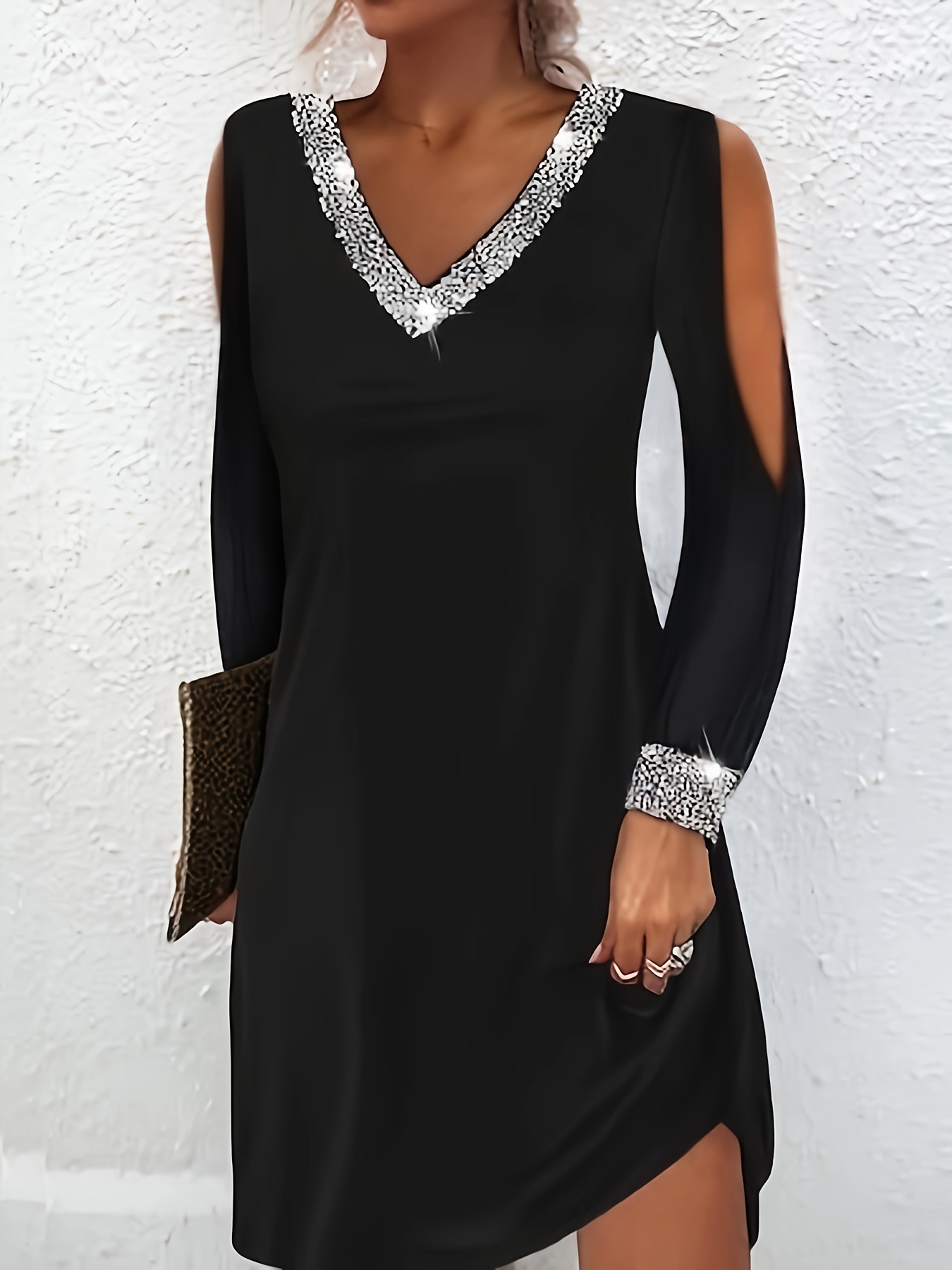 Cold Shoulder Dress Dresses - Temu Canada