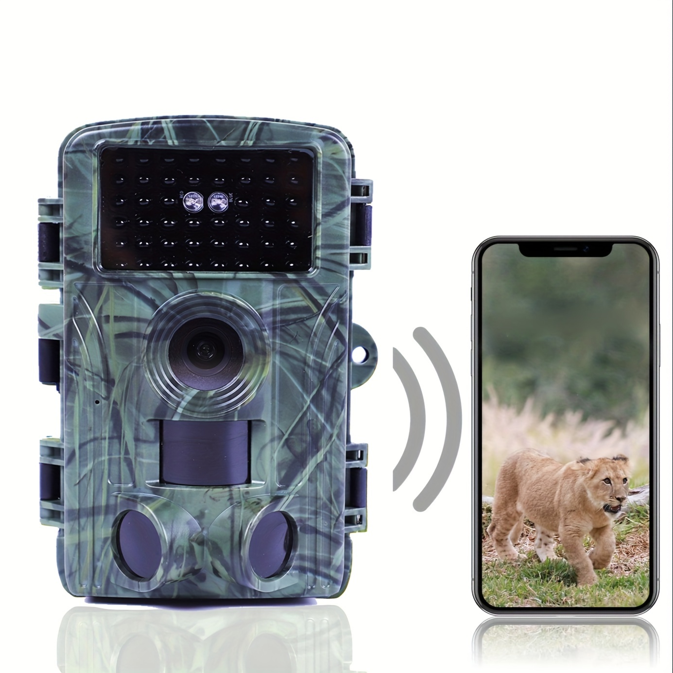 Wildlife - Cámara trampa de 12MP 1080P cámara de caza 0.6s movimiento  rápido disparador digital infrarrojo rastro cámara visión nocturna, cámara