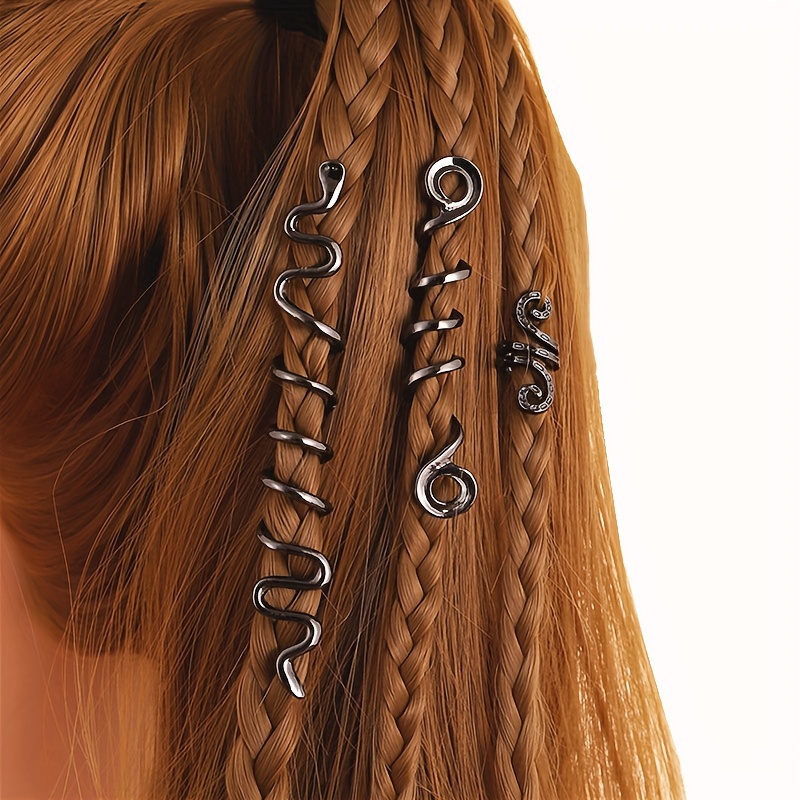 28 Pieces Dreadlock Hair Accessories Celtic Loc Jewelry Hair Cuffs For  Braids, Alloy Spiral Coil Hair Clips Dreadlocks Beads Hair Rings Braiding  Hair