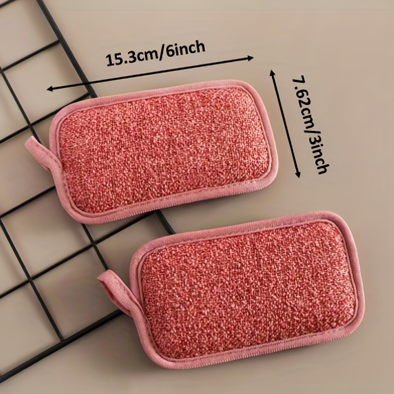 5pcs Kitchen Cleaning Sponge Double Sided Sponge Scrubber Sponges for  Dishwashing Scouring Pad Dish Cloth Kitchen Cleaning Tools - AliExpress