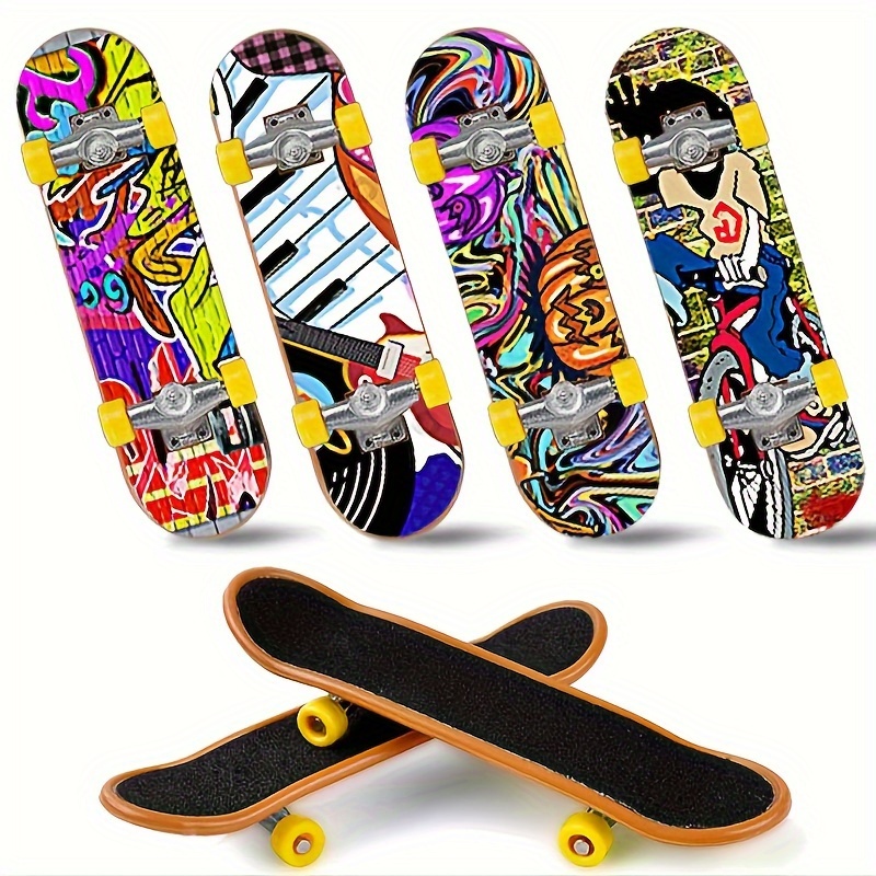 Mini Skate Boarding Creative Graffiti Skateboard Doigt
