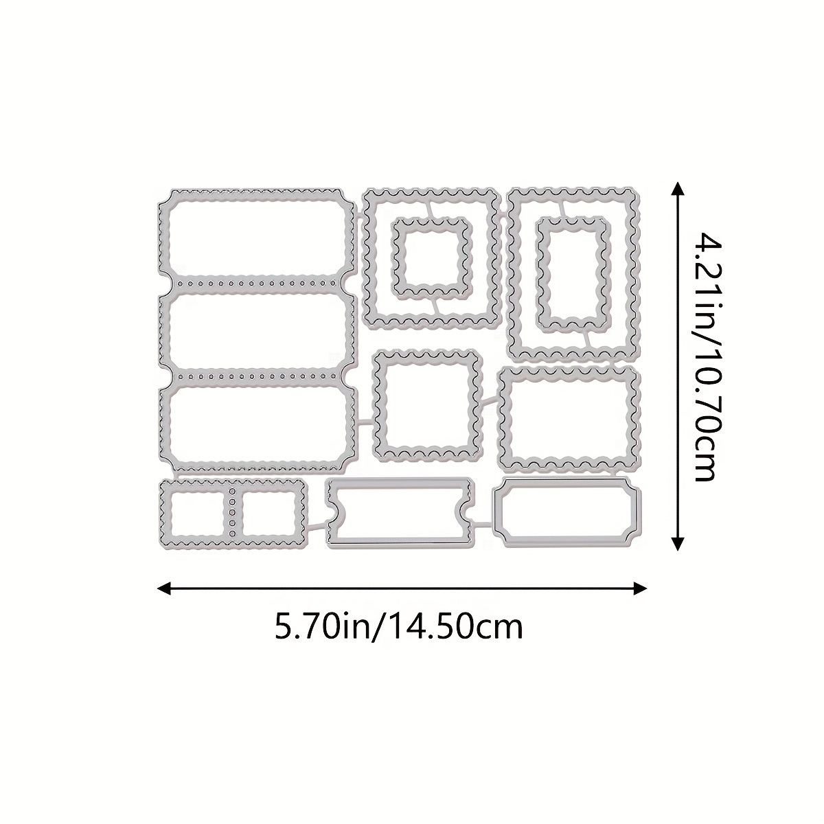 DTTBlue 20 3DNew Layer Metal Cutting Dies and Clear Stamps Scrapbooking For  Paper Making Flowers Tower Embossing Frame Card Set : : Home