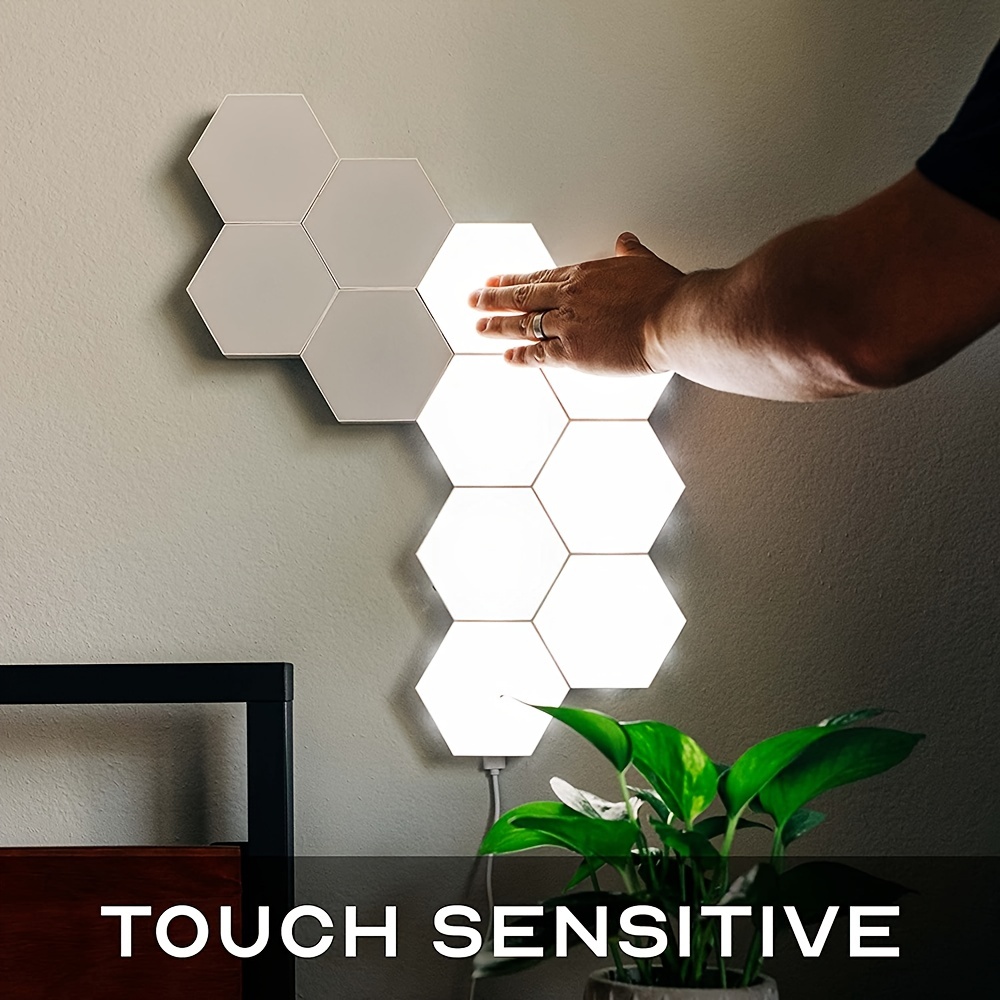 Lumière hexagonale de Module de bricolage tactile mural intelligent avec  télécom