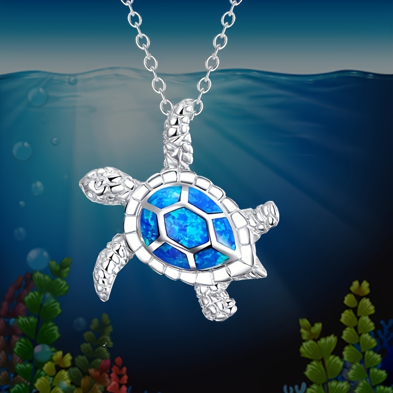 

1pc Cute Animal Turtle Pendant Necklace For Girls, Birthday Party New Year's Gift
