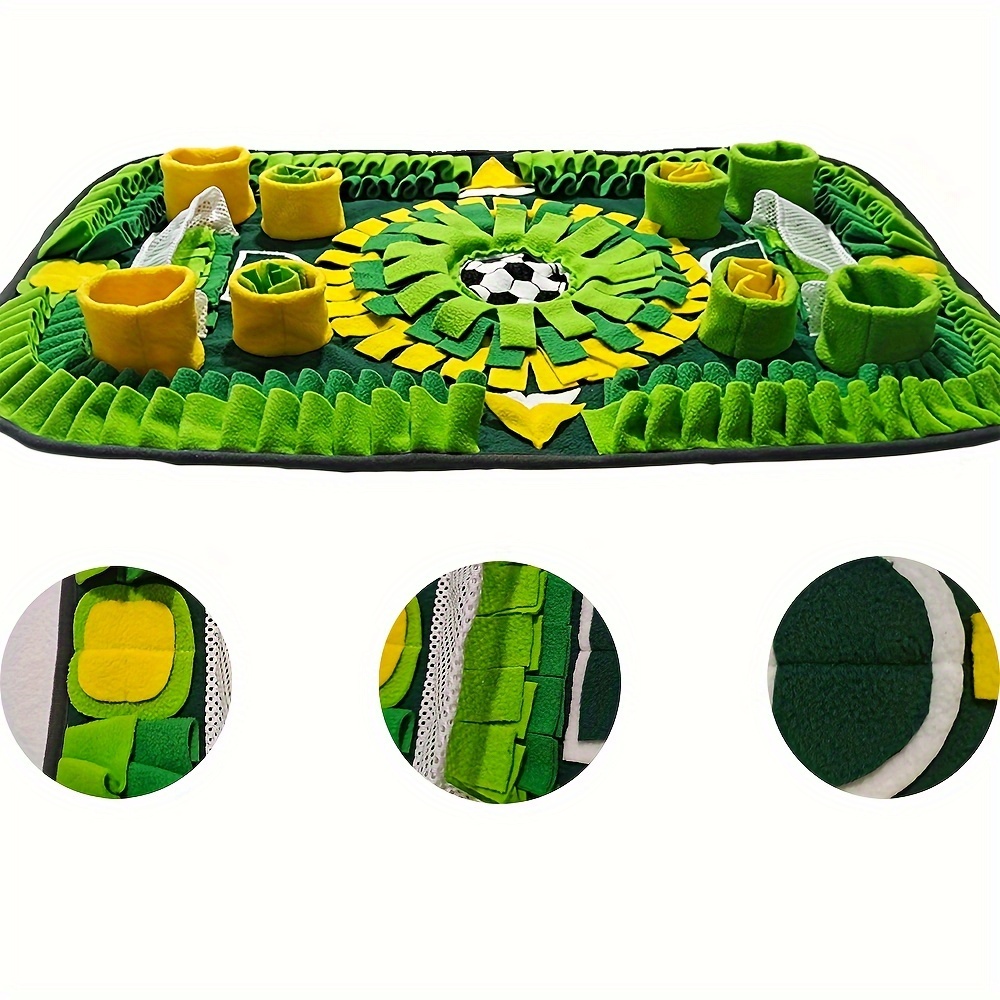 Dog Snuffle Mat Football Field Shape Pet Slow Feeding Pad Pet