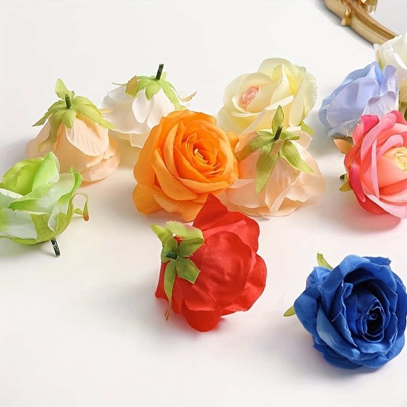 Artificial Rose Heads, Wedding Decoration Headdress Home Decoration  Accessories, Diy Brooch Silk Flowers Wall Candy Box Wedding Bouquets - Temu  Netherlands