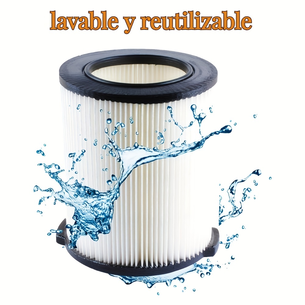  Ridgid filtro para aspiradora estándar húmedo/seco Vf4000 (1,  color blanco) : Herramientas y Mejoras del Hogar