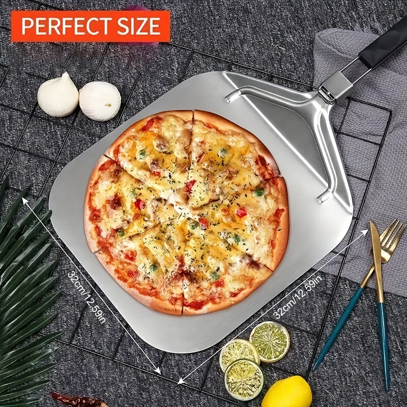 Spatule à Pizza, Pagaie à Pizza Poignée en Bois Nettoyage Facile Conception  Pliable pour la Maison pour la Cuisine pour Bar 