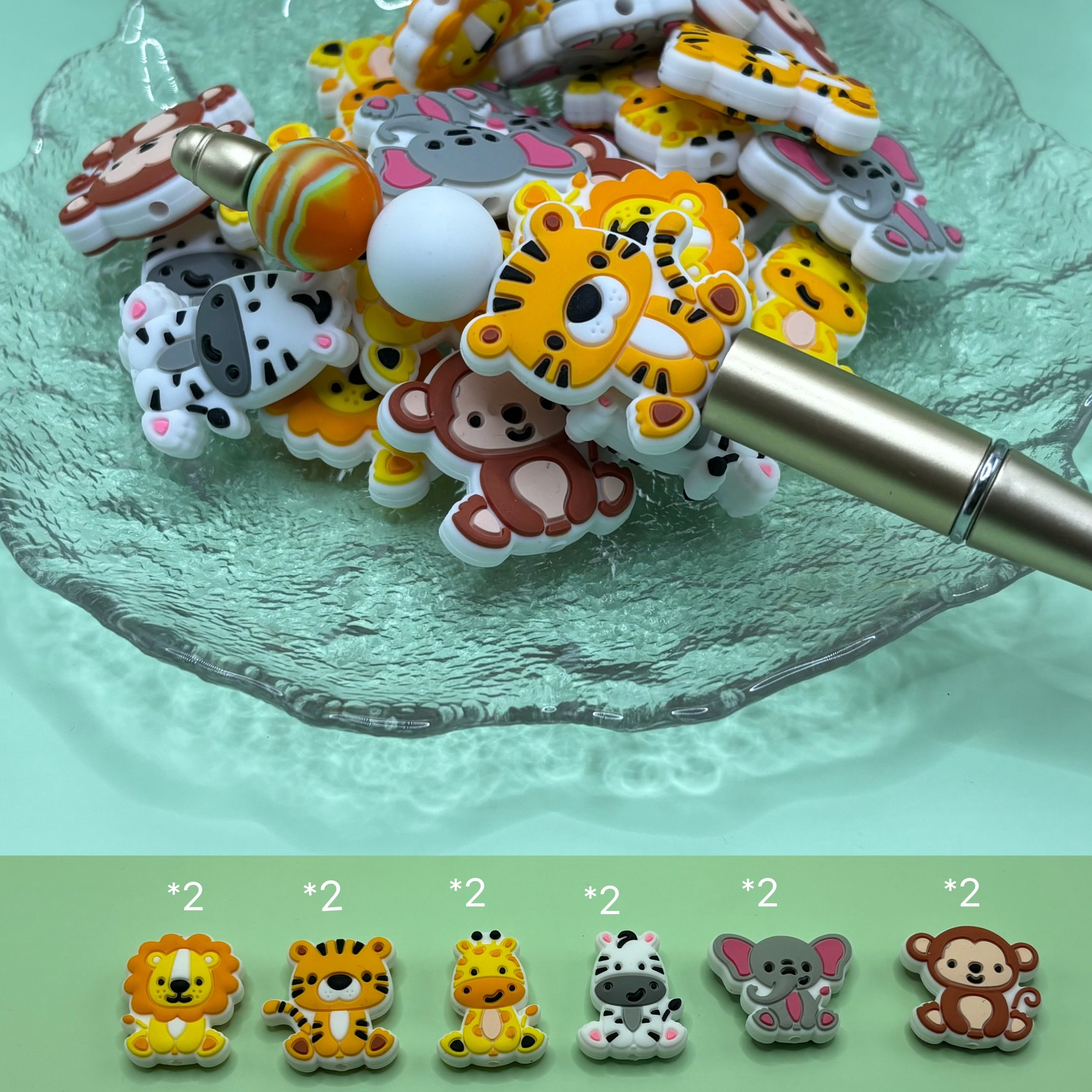 Cross Silicone Focal Beads Jewelry Making Diy Creative Pens - Temu