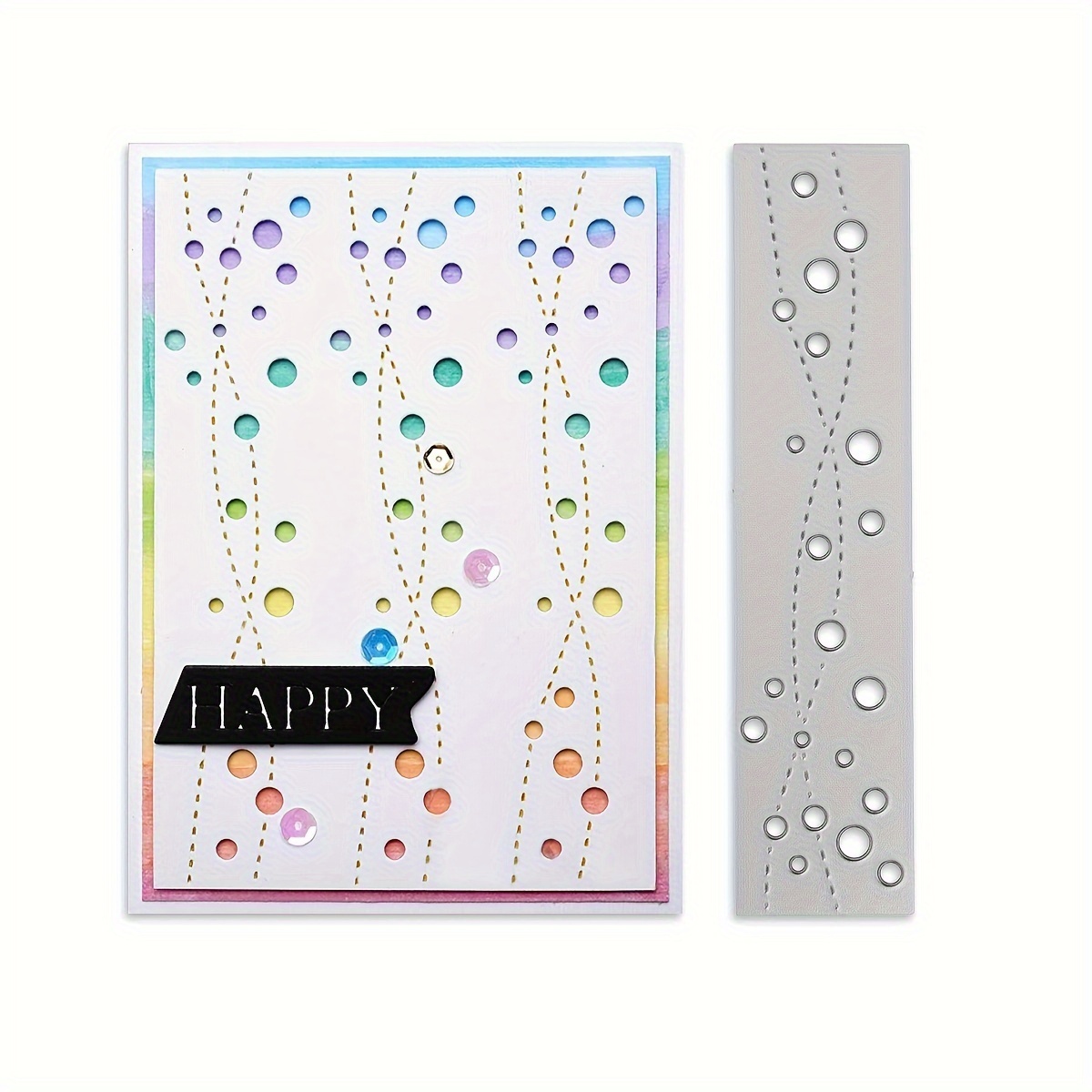 Dots And Lines Die Cuts For Card Making Cutting Dies - Temu