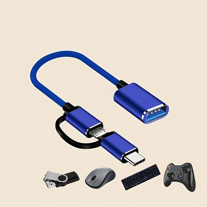 USB 3.1 tipo C hembra a Micro USB macho adaptador convertidor