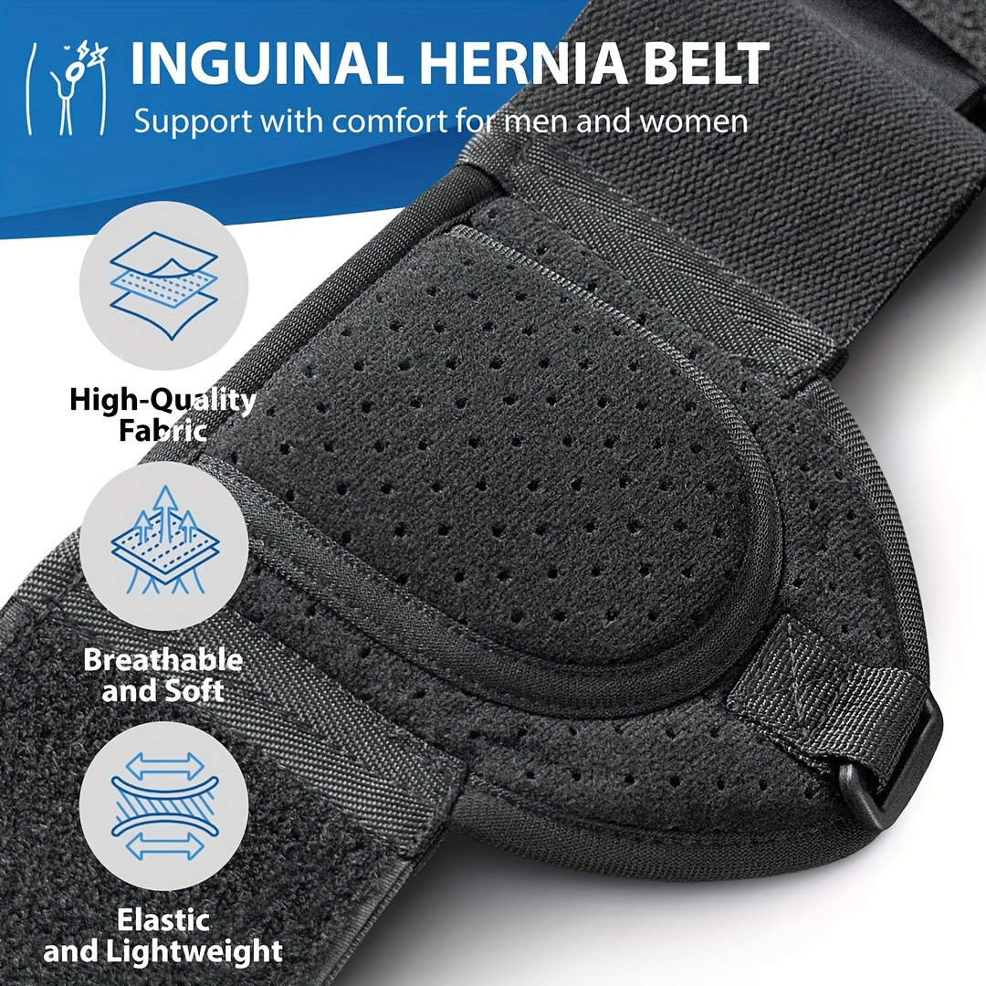 Hernia Belt Men Adjustable Right Left Side Groin Hernia - Temu