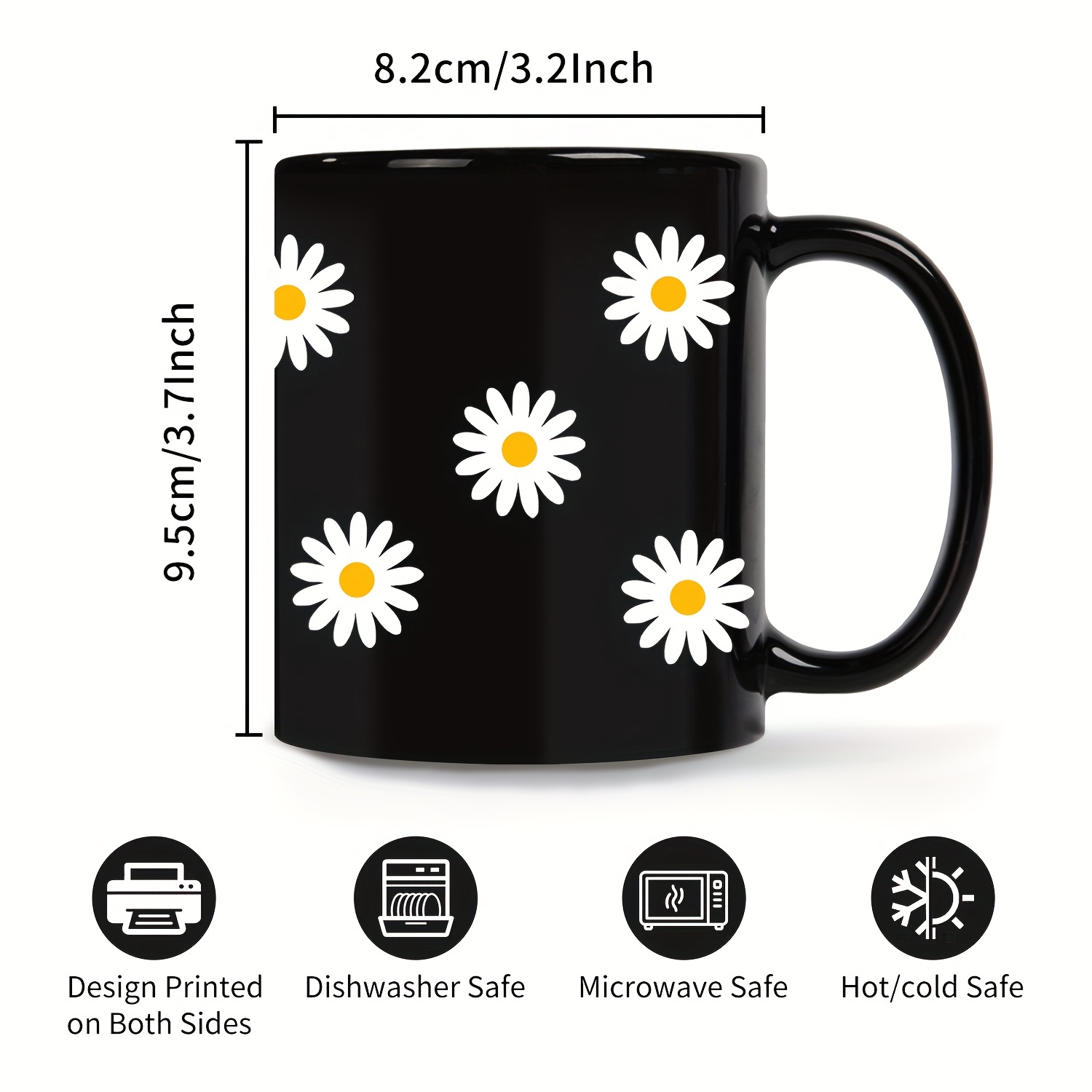 Aesthetic Cute Floral Coffee Mugs