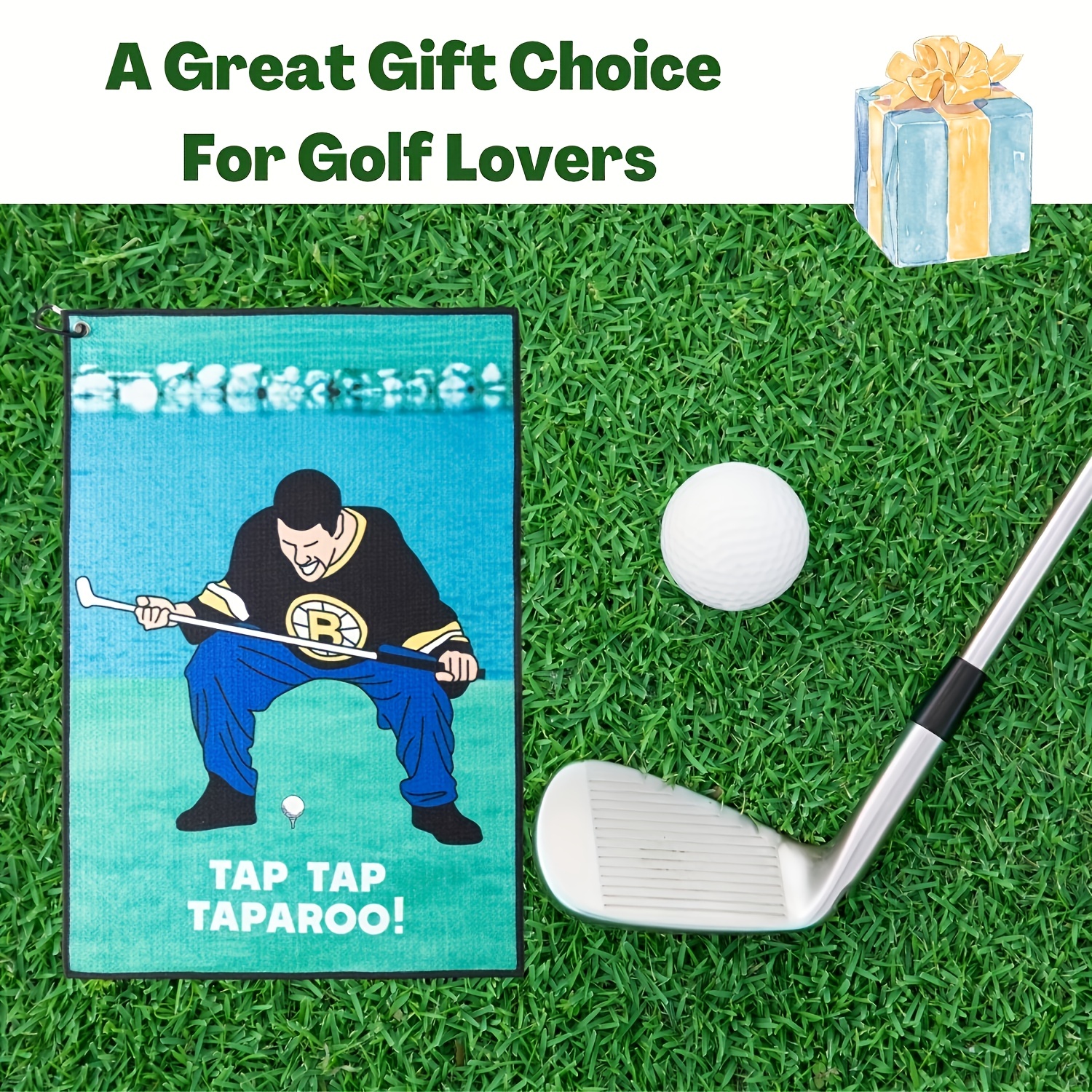 Funny Microfiber Super Absorbent Golf Towel With Clip Funny - Temu